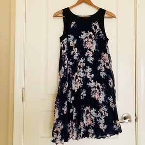 Xhilaration Navy Floral Dress